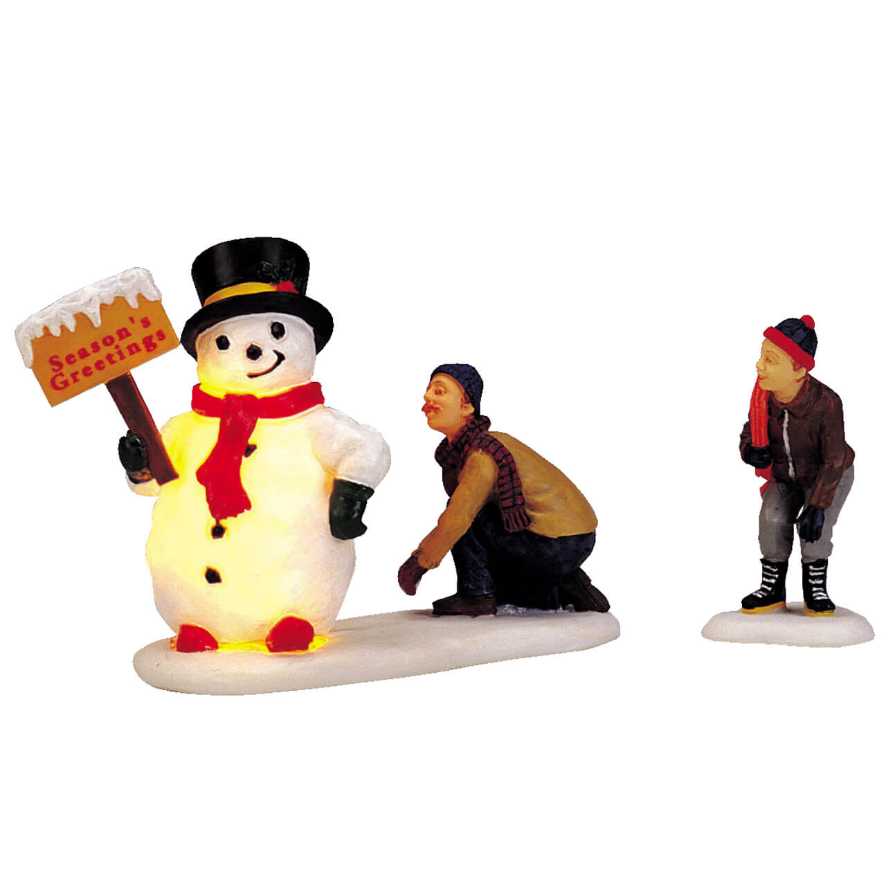 LEMAX Frosty's Friendly Greeting, set of 2, Battery Operated(4.5V) #04511
